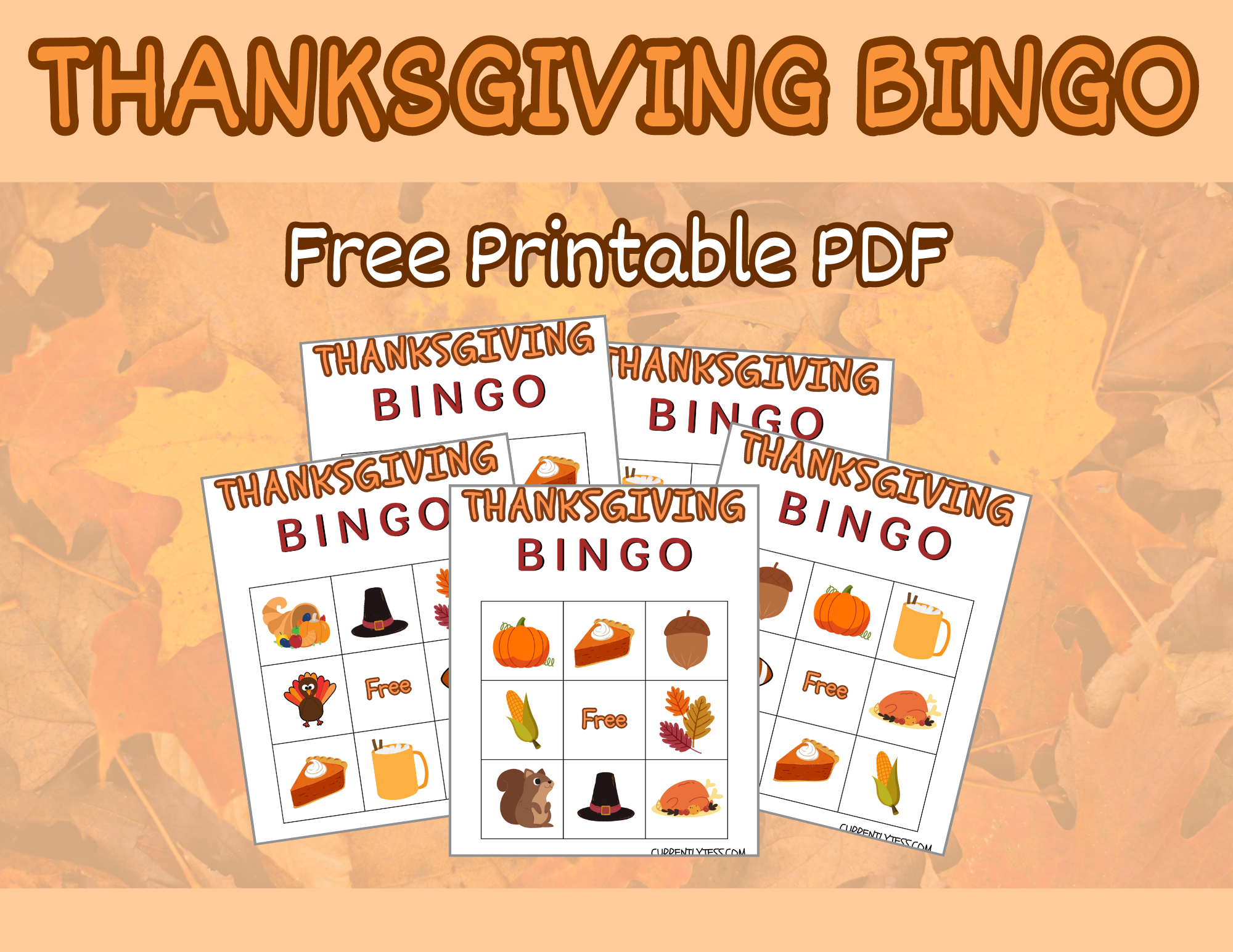 FREE Printable Thanksgiving Bingo for Kids [PDF]