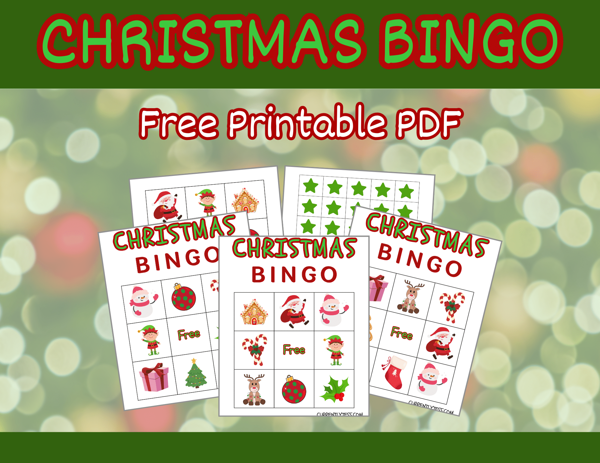 FREE Printable Christmas Bingo for Kids [PDF]