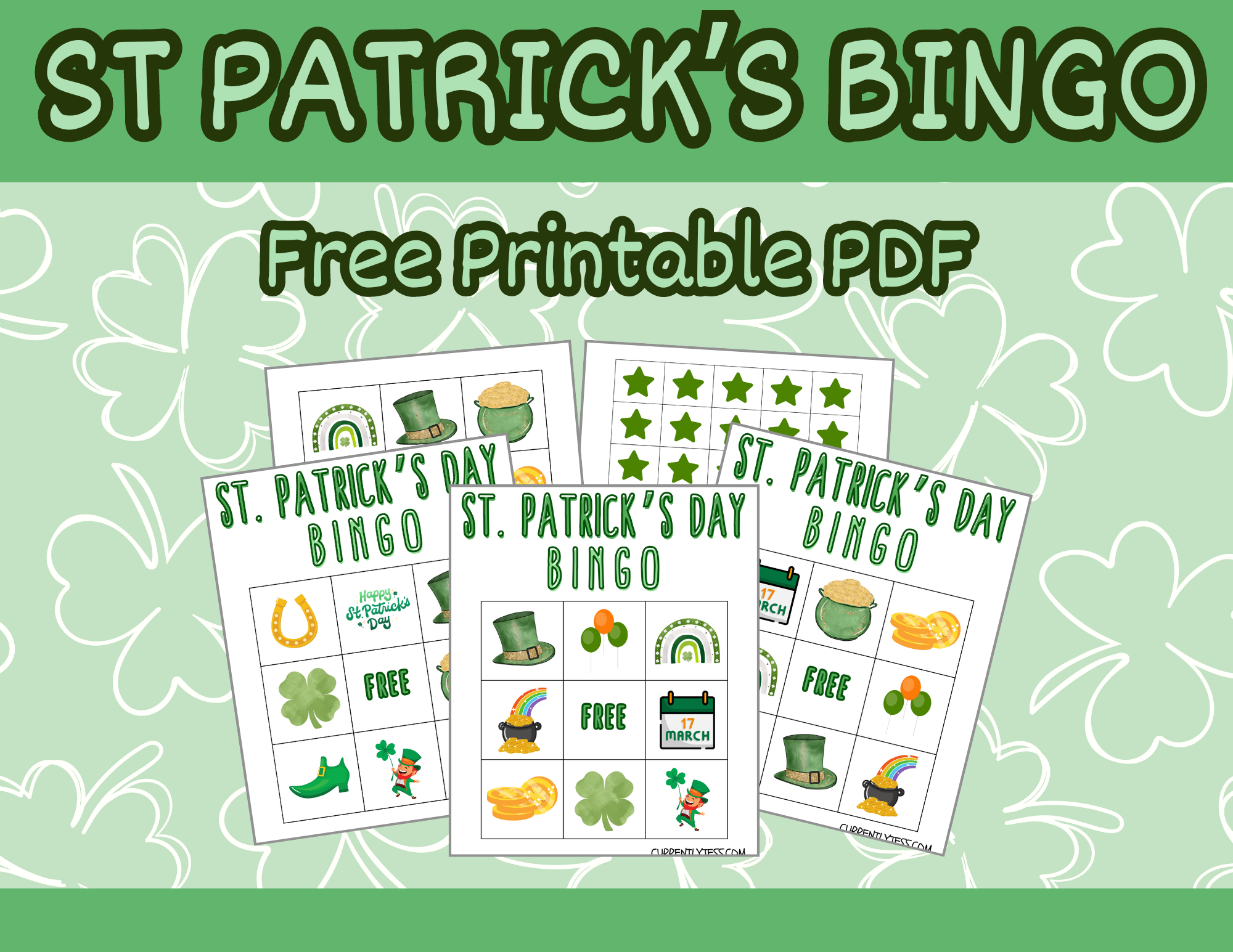 FREE Printable St. Patrick’s Day Bingo Cards