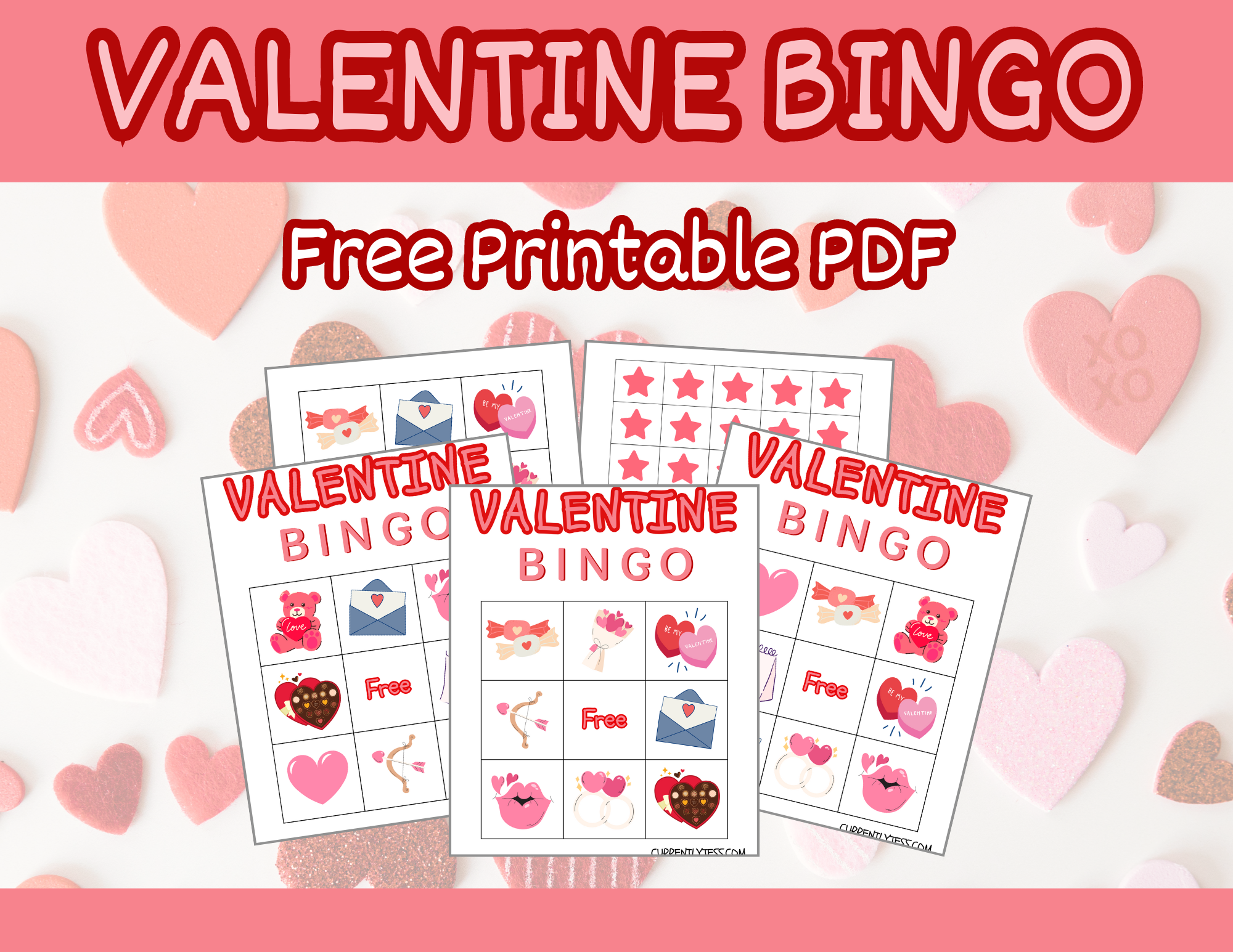 FREE Printable Valentine’s Day Bingo Cards [PDF]