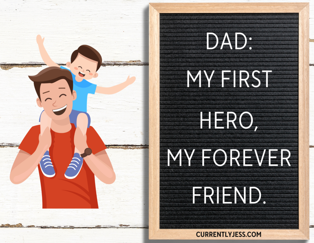 Cute Father's Day letter board image