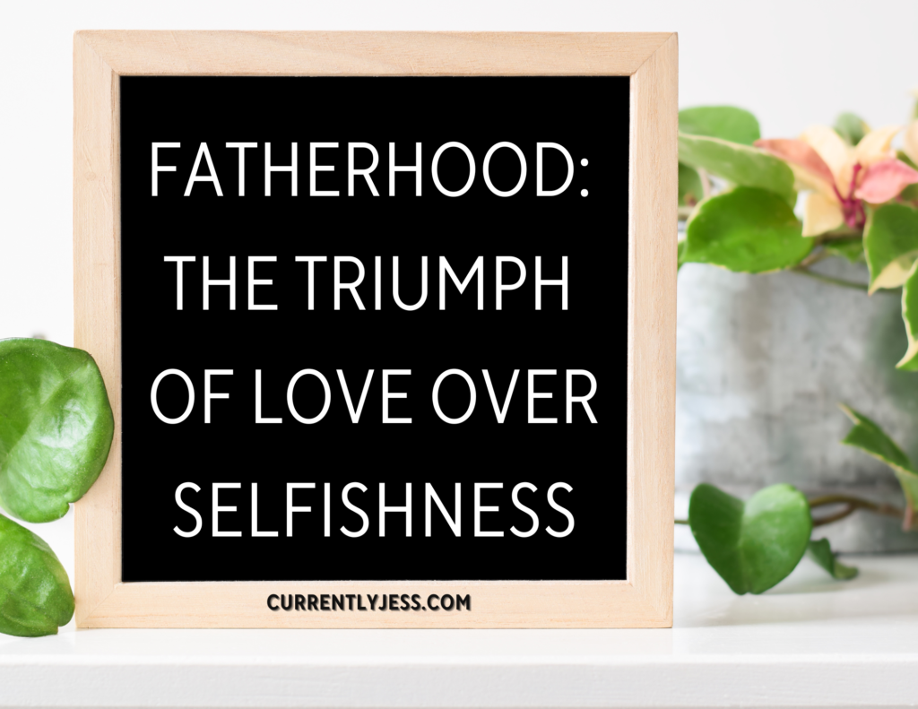 Father's Day letter board quote image celebrating fatherhood