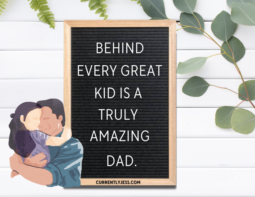 Father's Day letter board quote