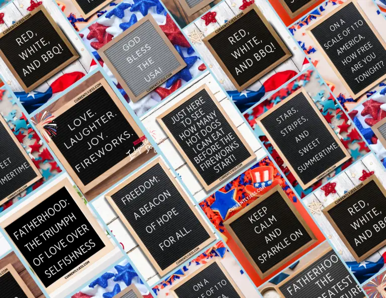 4th of July letter board quote image cover photo