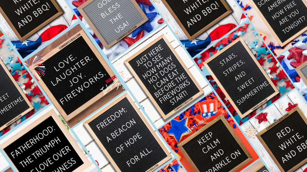 4th of July letter board quote image cover photo