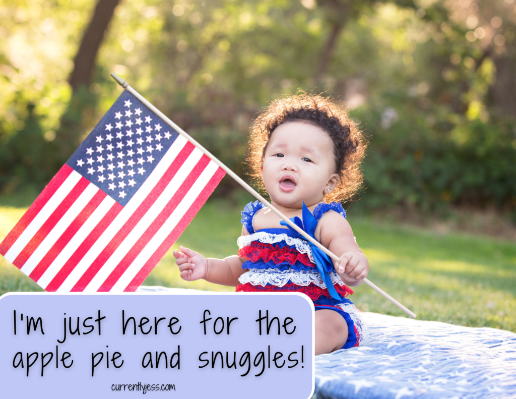 Baby's first fourth of July captions and quotes image 7