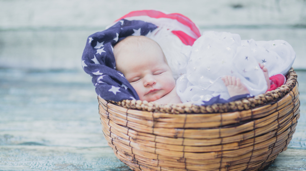 Baby's first Fourth of July quotes and captions cover photo