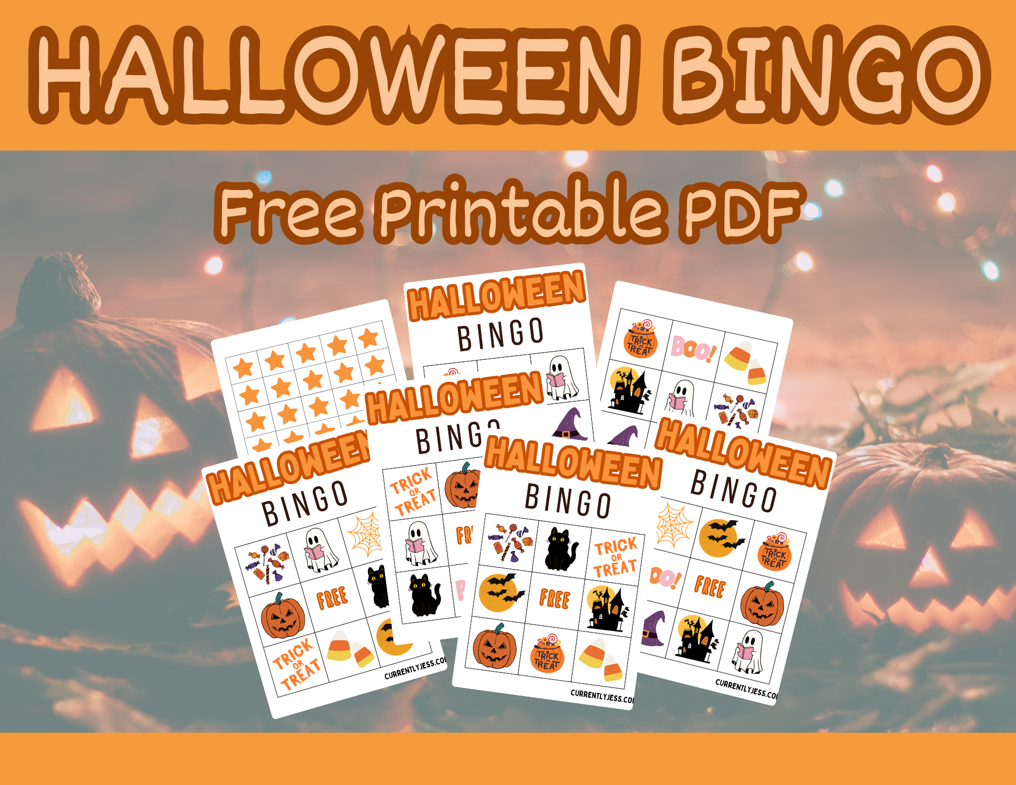 FREE Printable Halloween Bingo Cards