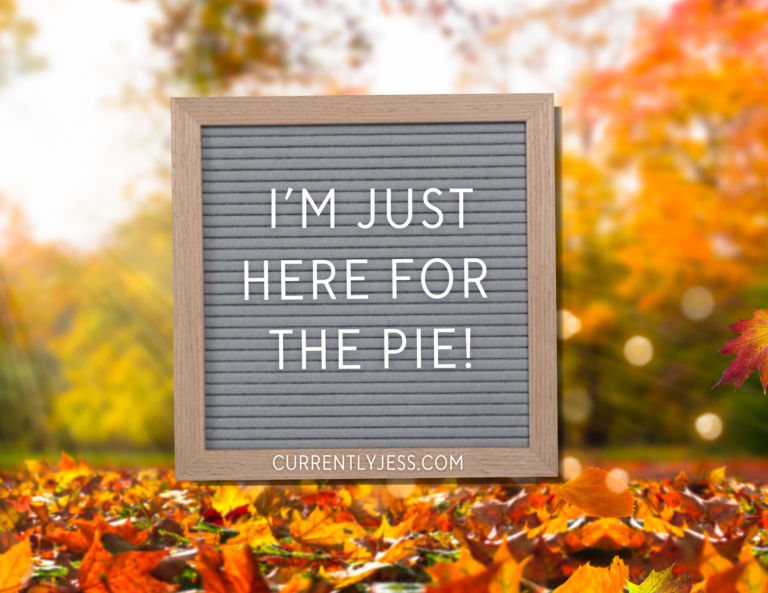 Fall letter board quote