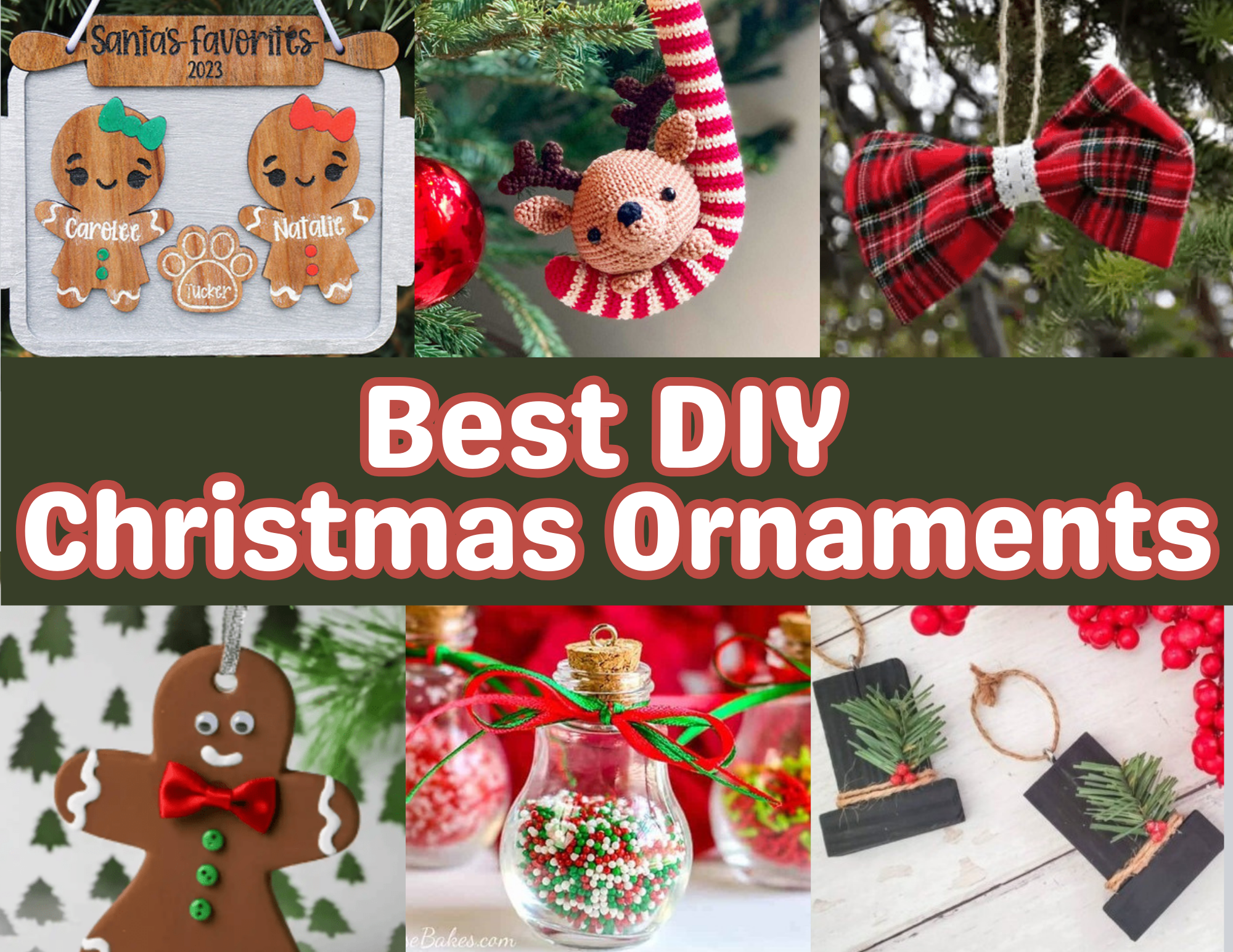 50+ Easy to Make DIY Christmas Ornaments