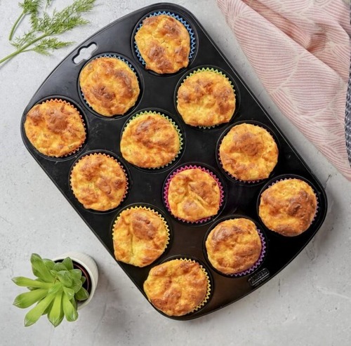 christmas breakfast cheesy egg muffins photo