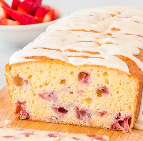 Valentine's Day Breakfast strawberry bread photo