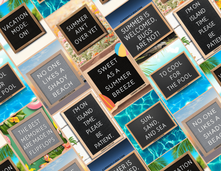 115+ Summer Letter Board Quotes to Brighten Your Home