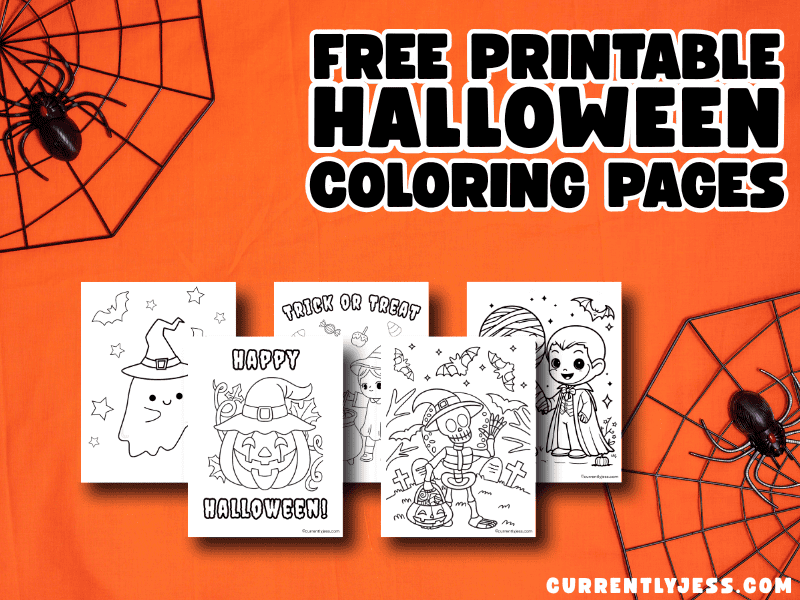 Free printable Halloween coloring pages for kids to print and color at home.
