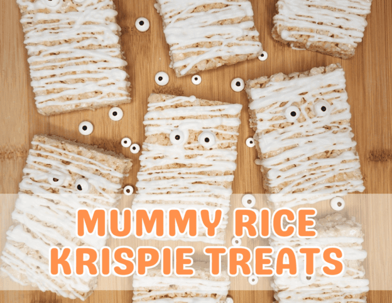 Easy Mummy Rice Krispie Treats for Halloween