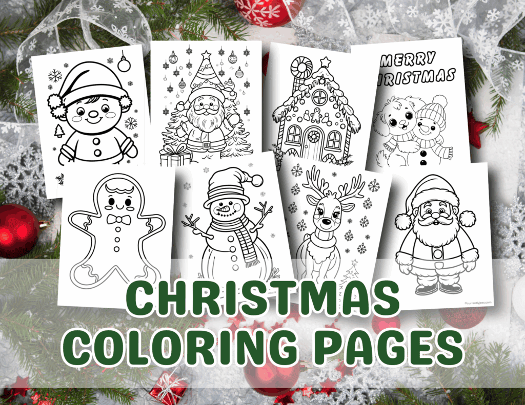 Free Christmas Coloring Pages for Toddlers and Preschoolers (10 Simple Printables)