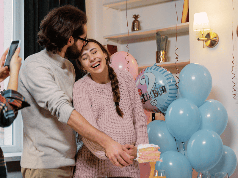 Gender reveal and baby shower combo is a great alternative party idea. 