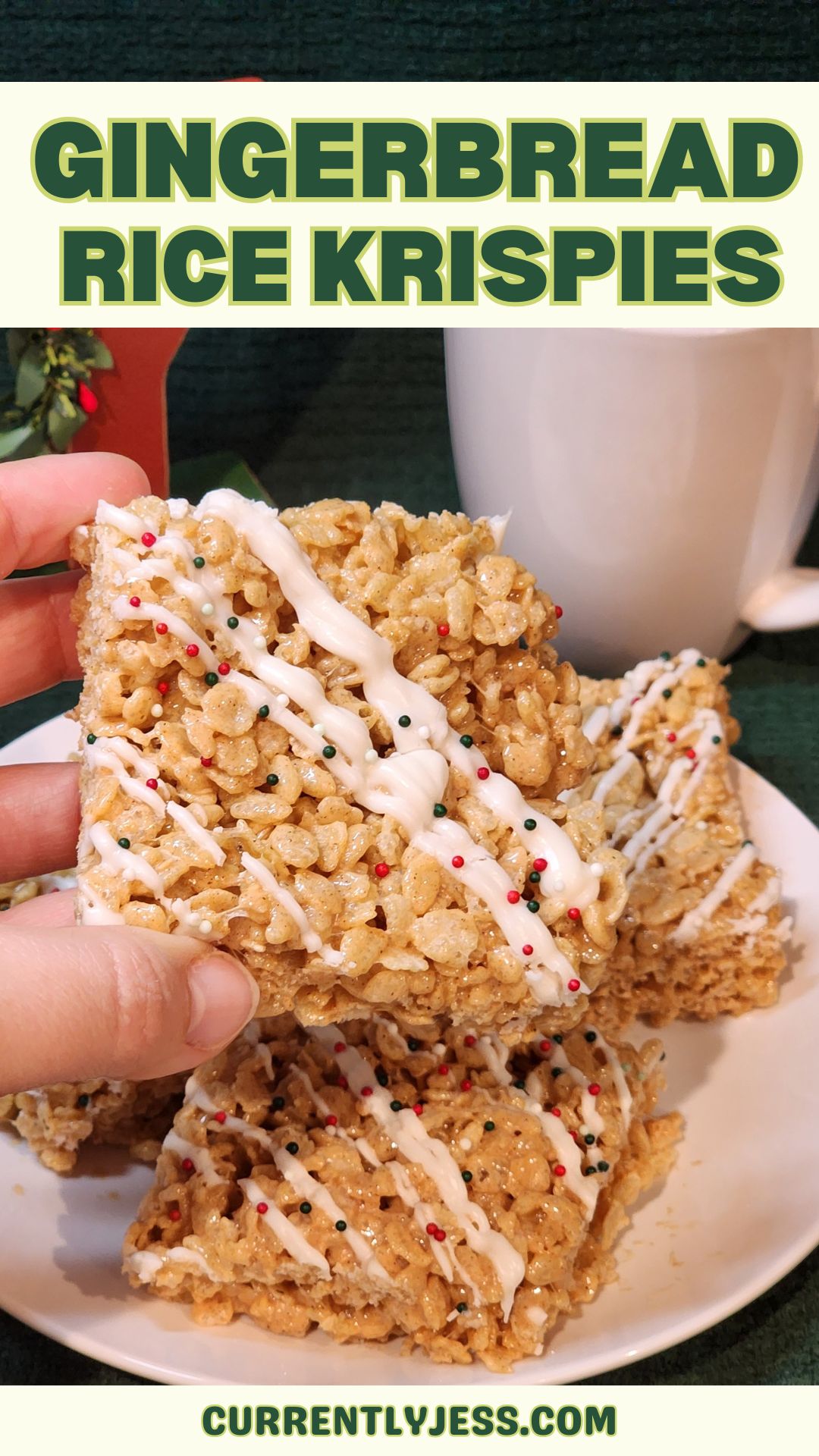 The Best Gingerbread Rice Krispie Treats for the Holiday Season