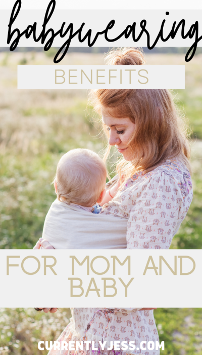 benefits of babywearing pinterest pin image