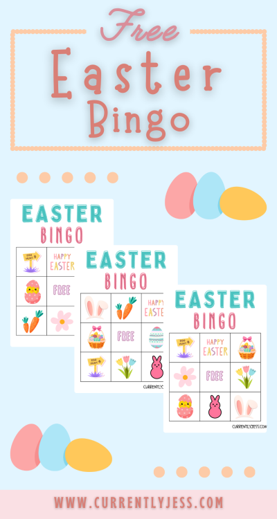Easter bingo pinterest pin
