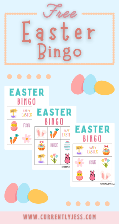 Easter bingo pinterest pin