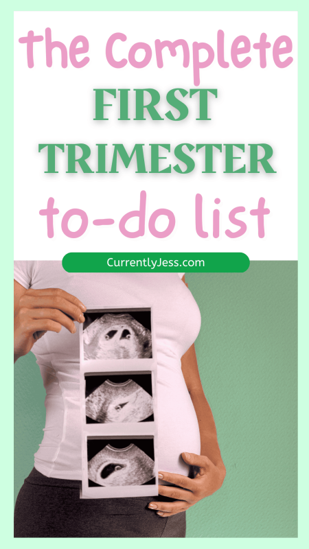 Pin Image for First Trimester Checklist