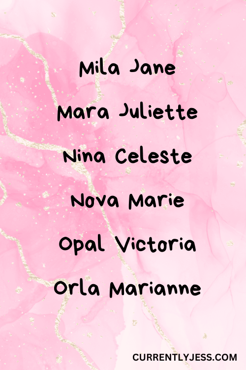 Four Letter Girl Names 5