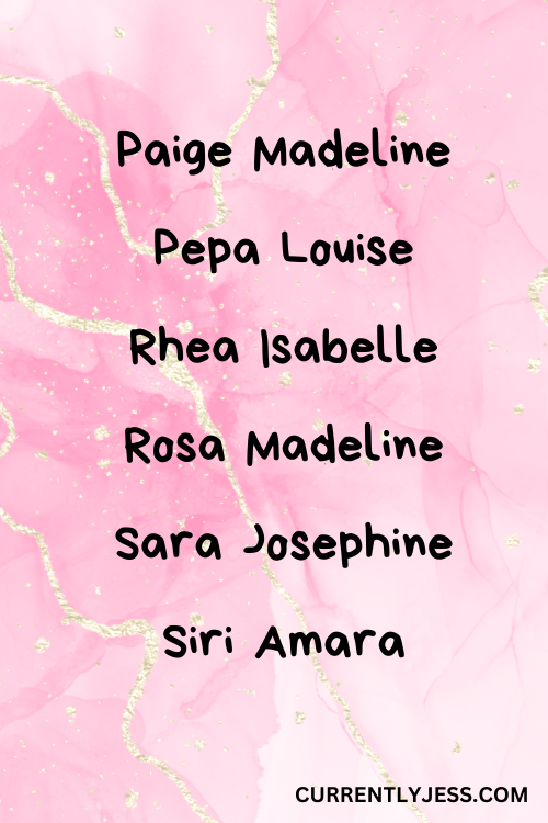 Four Letter Girl Names 6