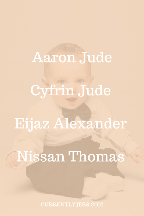 Boy names that mean miracle middle name ideas