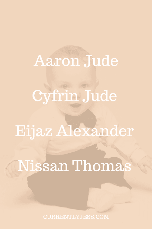 Boy names that mean miracle middle name ideas