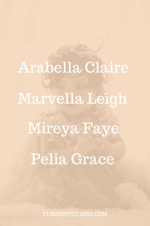 Girl names that mean miracle middle name ideas