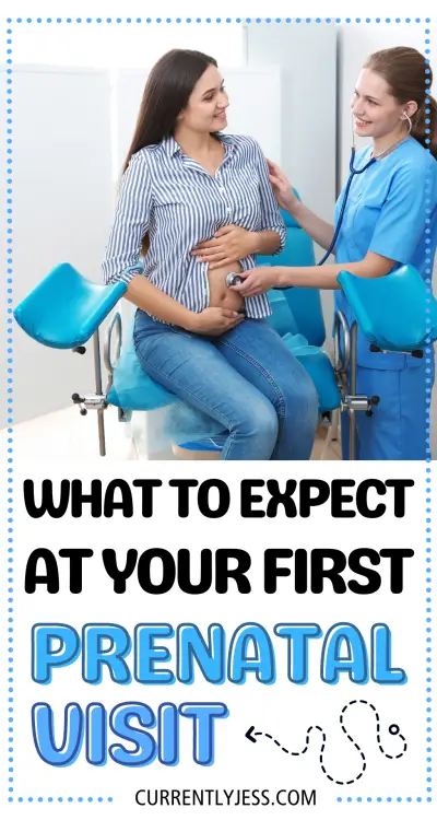 First prenatal appointment pinterest image