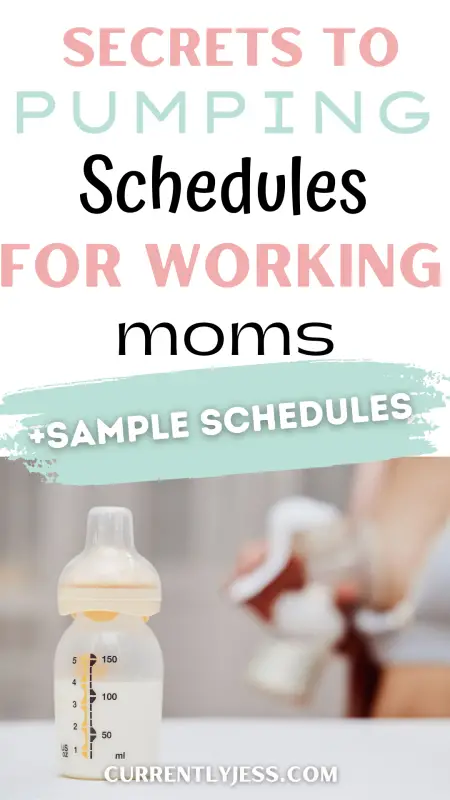 Pumping schedules for working Moms