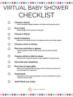 Virtual baby shower checklist image for download