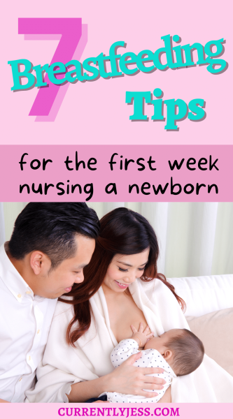 First week breastfeeding a newborn