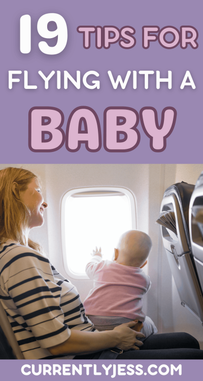 Flying with a baby pinterest pin